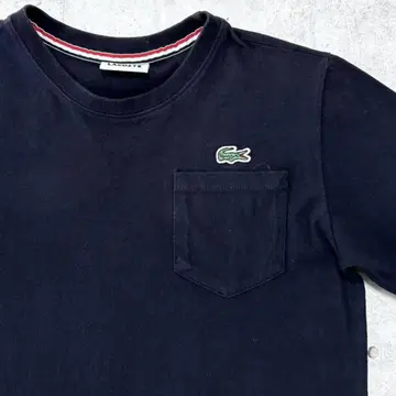 LACOSTE 포켓 티셔츠 악어 원 포인트 크루넥 라코스테