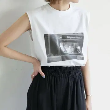 개럴개런트 슬리브리스 사진 티셔츠