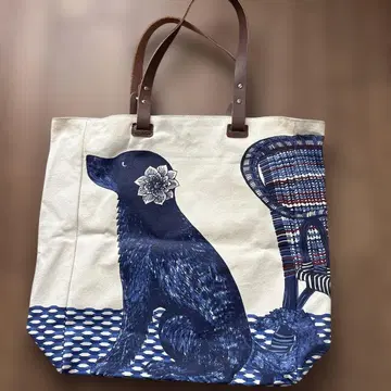 inouitoosh 개와 새 토트백