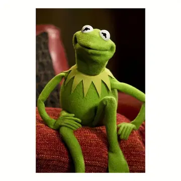 Smiling Kermit 방수 가공 캔버스 포스터