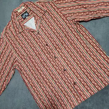 Dress Hippy 스트라이프 패턴 긴팔 셔츠 S