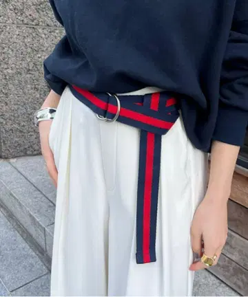 doudou 라인 더블 링 벨트