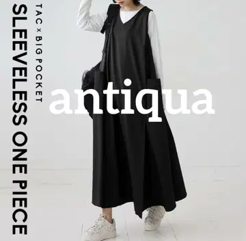antiqua 안티카 슬리브리스 롱 원피스