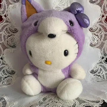 산리오 헬로키티 봉제 인형 라벤더 높이 약 30cm