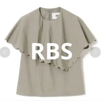 BEAMS RBS 빔즈 스캘럽 케이프 블라우스