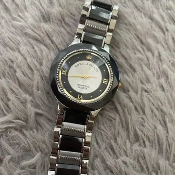 Royal Armani 쿼츠 시계 메탈 벨트