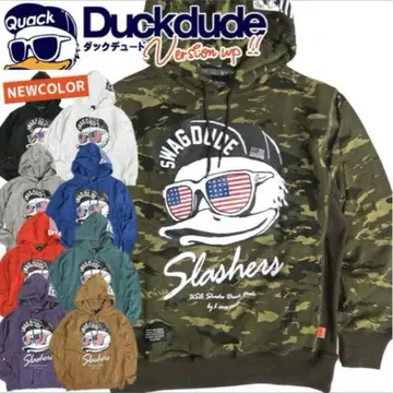 사이즈 S 새상품 DUCK DUDE 덕 듀드 후드티