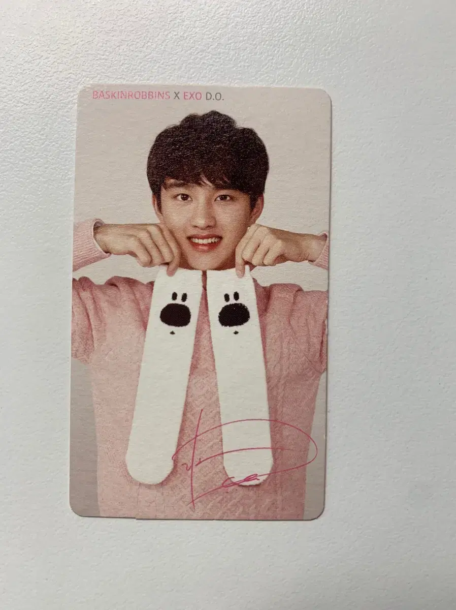 디오 도경수 엑소 배스킨라빈스 포토카드 포카 고전 굿즈