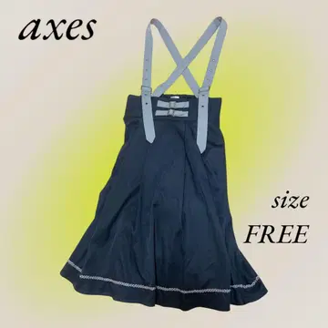 axes 플레어 스커트 살로펫 네이비 프리 사이즈