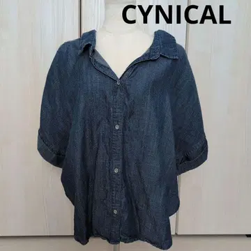 CYNICAL 텐셀 데님 블라우스 셔츠