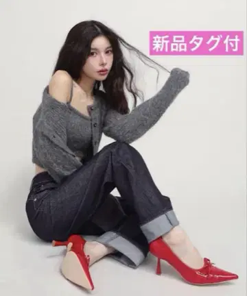 Darich 다리치 백 디자인 스트레이트 데님 팬츠