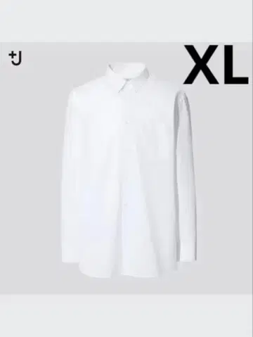 유니클로 +J 수피마 코튼 레귤러 핏 셔츠 화이트 XL 미사용