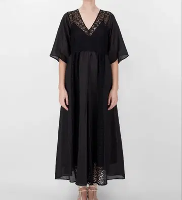 Max Mara 라미 레이스 맥시 드레스, 꽃무늬