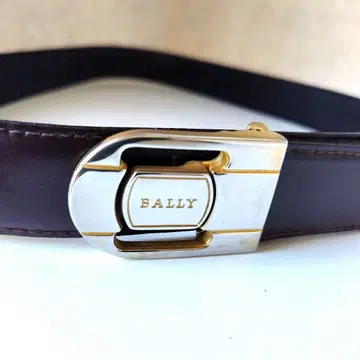 BALLY 브라운 가죽 벨트