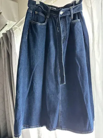 자라 데님 롱 스커트