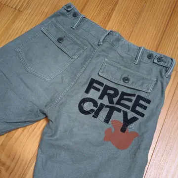 FREE CITY 프리 시티 숏 팬츠 30 올리브 그린