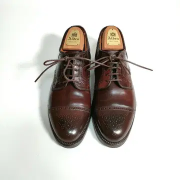 브룩스브라더스 코도반 펀치 캡토 버건디 ALDEN