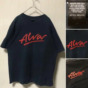 USA제 Tony Alva 토니 알바 오니 페이드 프린트 티셔츠 블랙 M