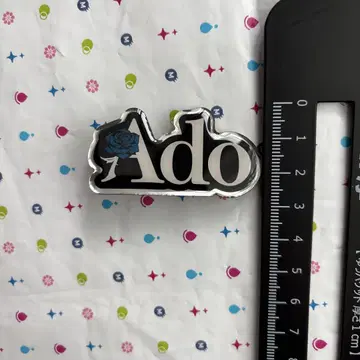 Ado 파란 장미 핀 배지 Ado 마즈 핀 배지
