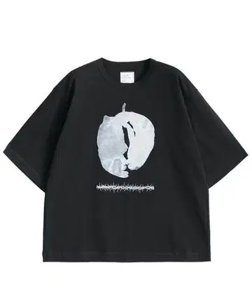 SHAREEF '추상적인 사과' S/S 빅 티셔츠 사이즈 1