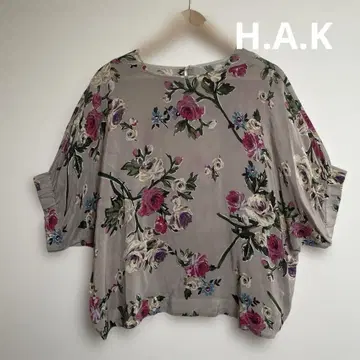 H.A.K 꽃무늬 블라우스 일본제 큐프라 리버티