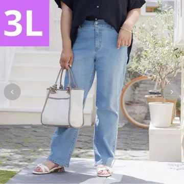 시마무라 hina 데님 팬츠 3L 사이즈