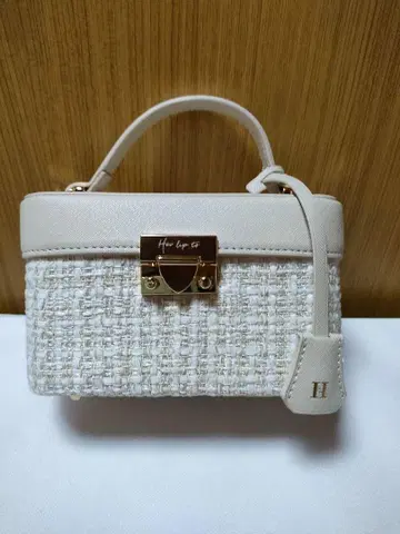 하립투 Tweed Chain Vanity Bag