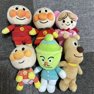 호빵맨 봉제 인형 6종 세트