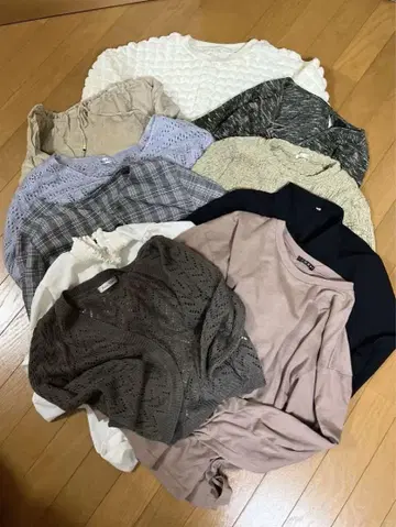 M 사이즈 긴팔 10장 묶음 판매