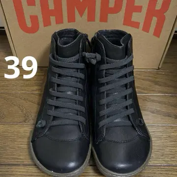 CAMPER 캠퍼 페우카미 하이컷 블랙 39