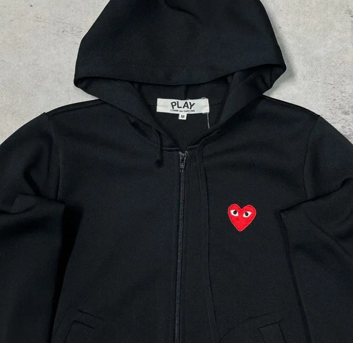 Comme des Garçons CDG Red Emblem Women's Hoodie Zip-Up M