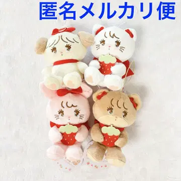 mikko characters 딸기 마스코트 봉제 인형 4종 세트