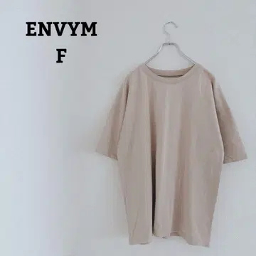 앰비 티셔츠 뒷면 프린트 면 100% 반팔 넉넉한 핏 F
