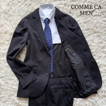 COMME CA MEN 셋업 스트레치 손세탁 가능 경량 블랙 M