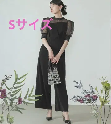 카나 시어 박스 슬리브 뷔스티에 팬츠 드레스 파티 결혼식