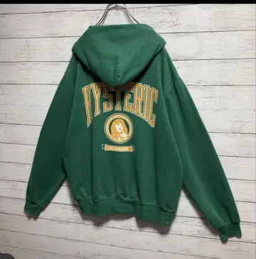 HYSTERIC GLAMOUR 그린 집업 후드티 M 사이즈