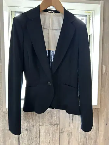 블랙 여성용 수트 자켓