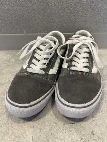 새상품급 Vans 그레이 스웨이드 로우 컷 스니커즈