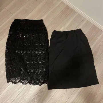 저널 스탠다드 럭스 블랙 레이스 스커트