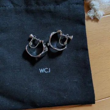 WCJ 실버 후프 귀걸이