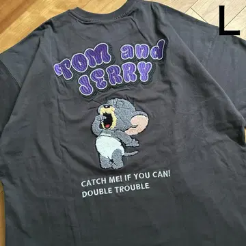 새상품 Tom & Jerry Taffy 사가라 자수 BIG 티셔츠 자수