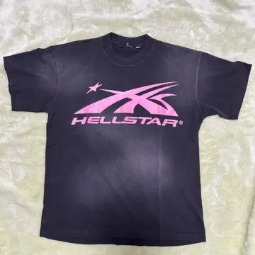 Hellstar 헬스타 classic 티셔츠 블랙/핑크