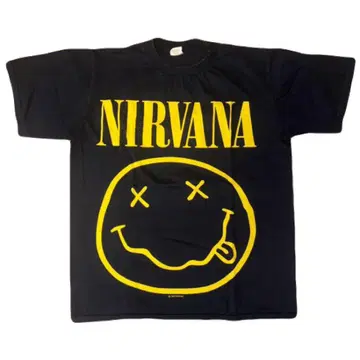 NIRVANA 스마일리 페이스 티셔츠 L 사이즈