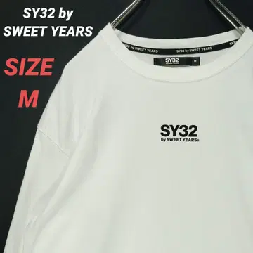 SY32 by SWEET YEARS 티셔츠 긴팔 롱 T 남성용 M 로고