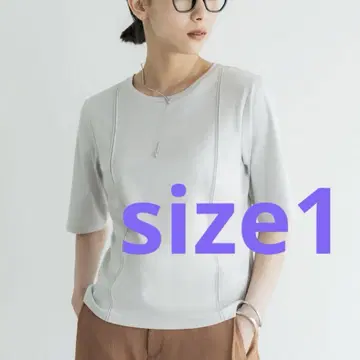 crewre 실케트 핀턱 T 라이트 그레이