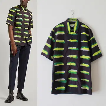 DRIES VAN NOTEN/드리스/21SS/렌 라이 네온 컬러 셔츠