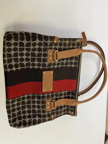 kate spade 기하학 패턴 토트백