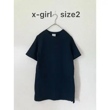 x-girl 엑스걸 티셔츠 블랙
