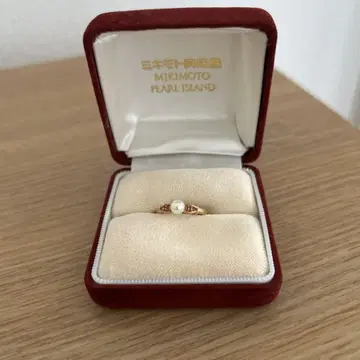 Mikimoto 진주 골드 링