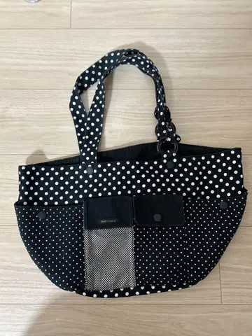 D&G BEACH WEAR 물방울 패턴 토트백